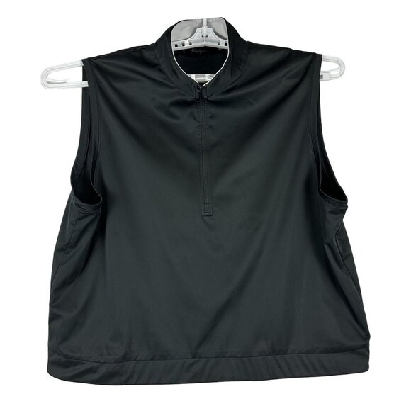 Walter Hagen Essentials Women's Quarter Zip Pullover Top Size XXL Black - Picture 1 of 6